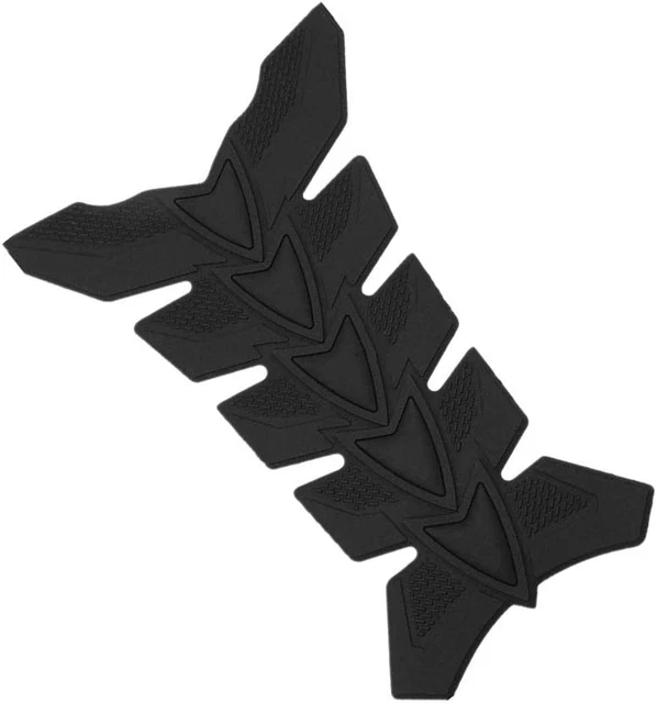 Motorcycle Tank Sticker Black Rubber 3D Gel Oil Gas Tank Pad Protection Fish for
