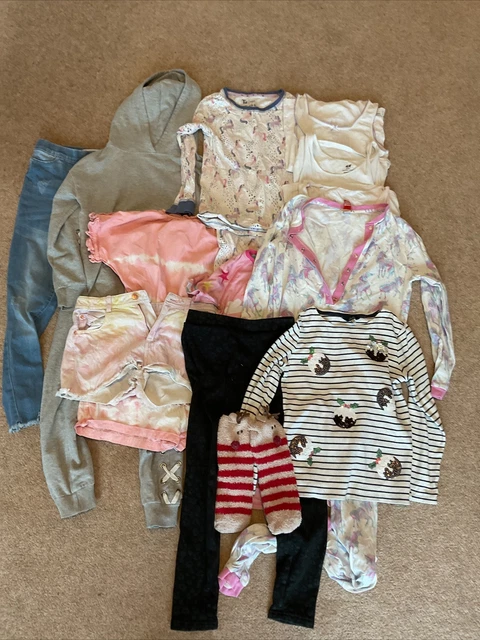 Girls clothes bundle age 8 9 10 monsoon joules dress jumper tops leggings pyjama