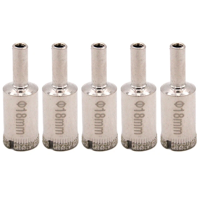 5pcs 18mm Diamond Hole Saw Tile Ceramic Glass Porcelain Marble Drill Bit Tool