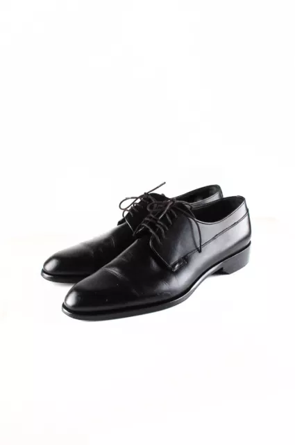 Original Dior Men Black Leather Derbies Shoes Size 42.5EU,9.5US,8.5UK, H1901