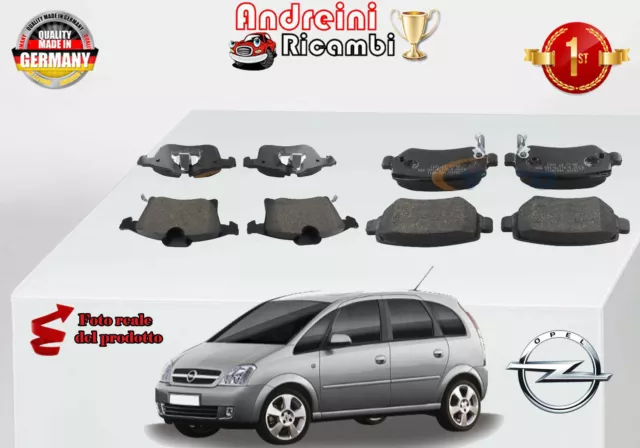 Kit 8 Pastiglie Freno Anteriori+Post Opel Meriva 1.4 16V  66Kw Dal 2008