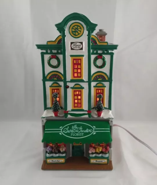 Vintage Dept 56 Snow Village Lighted "The Secret Garden Florist" #54885 #5488-5