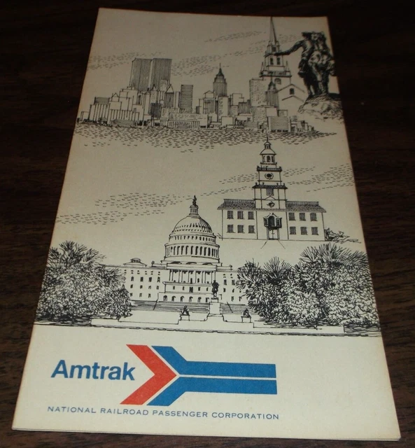 January 1976 Amtrak Dining Car Lunch Dinner Menu
