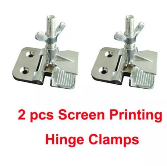 2pcs Screen Printing Butterfly Hinge Clamps 2" thickness perfect registration L