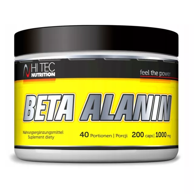 HI TEC BETA ALANIN 200 CAPS - Beta-Alanin-Nahrungsergänzungsmittel