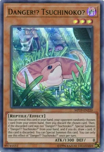 *** Danger!? Tsuchinoko? *** Ultra Rare Mp19-En220 Yugioh!