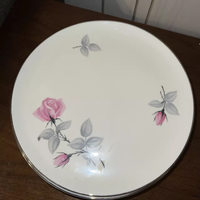 Vtg Mcm Syracuse China Bridal Rose Set Of 6 Dinner Plates Exc Cond Made In USA