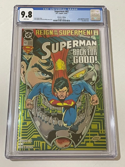 Superman # 82 (10/93) CGC Comic Book 9.8 NM/M Chromium Cover