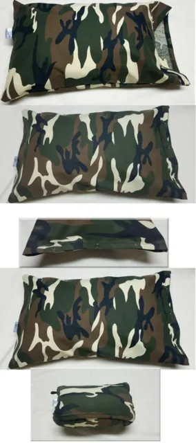 My Pillow Sized Case -Roll Flannel Green Cotton Camo - FREE Ship & Gift Wrap!
