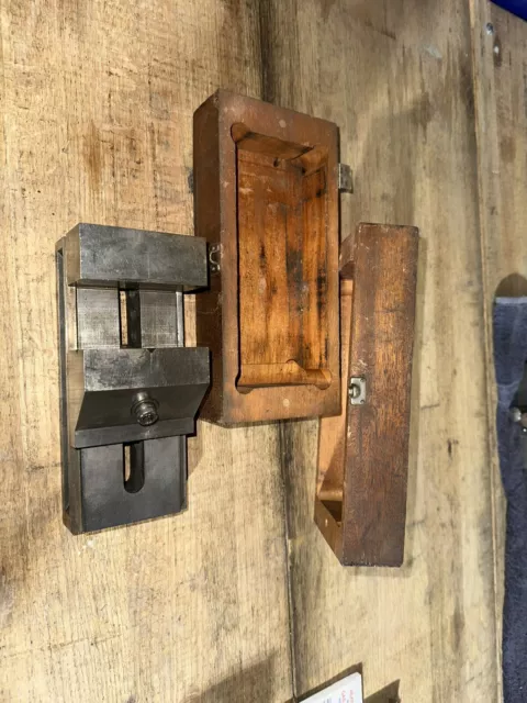 Vintage Toolmaker Machinist Grinding Vise With Box
