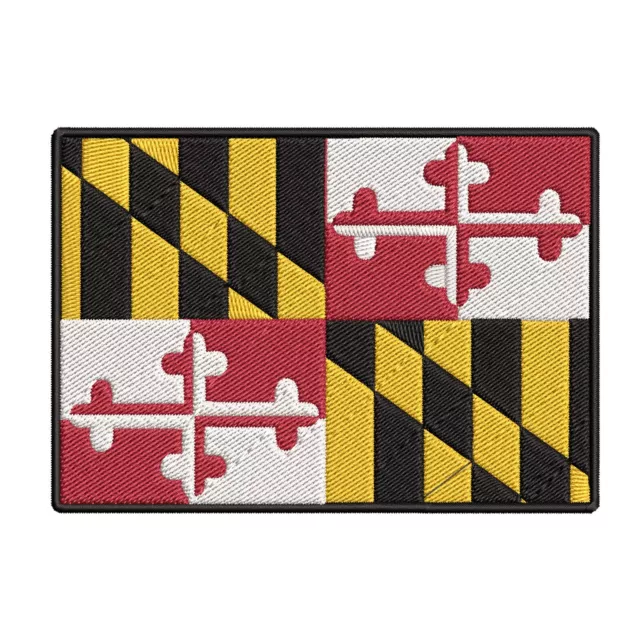 MARYLAND STATE FLAG PATCH EMBLEM MD embroidered iron-on BANNER ANNAPOLIS BANNER