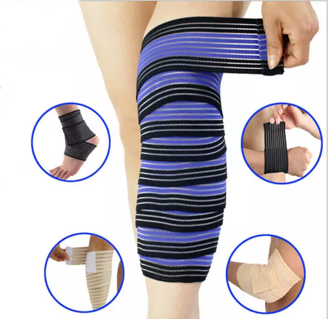 Adjustable Elasticated Compression Bandage Wrap Knee Ankle Wrist Elbow Support
