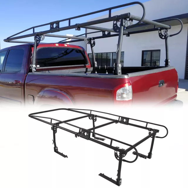 Adjustable Full Size Bed Truck Ladder Rack Pick Up Lumber Kayak Utility 1000 Lb
