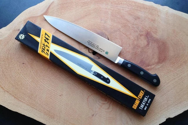Sakai Takayuki Gyuto 240mm Japanese Kitchen Grand Chef Knife W/ box New Sakai Takayuki Gyuto 240mm Japanese Kitchen Grand Chef Knife W/ box New