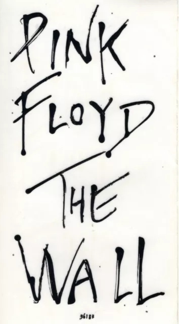 PINK FLOYD 1979 THE WALL UNUSED ALBUM STICKER DECAL-36183-From Factory Roll-MINT