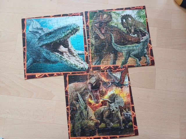 PUZZLE 3X49 TEILE Dino Dinosaurier Jurassic World Ravensburger EUR 2,50 ...