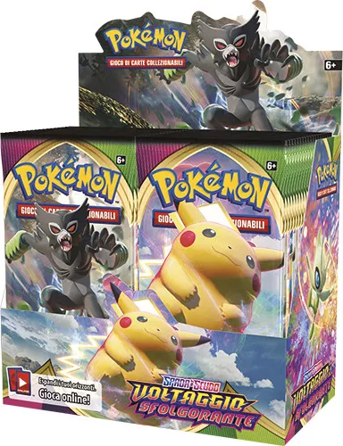 Pokemon Spada e Scudo Voltaggio Sfolgorante Box da 36 Buste da 10 Carte