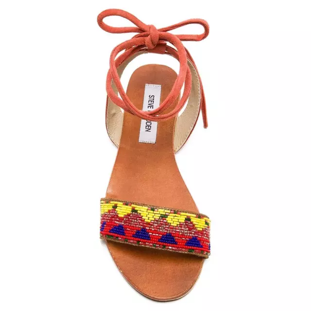 Steve Madden | Size 8 | Shaney Bright Multi Leather Beaded Sandals 3