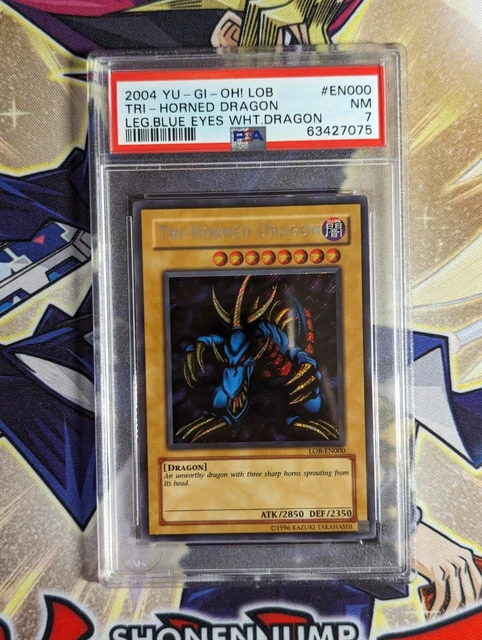PSA トライホーンドラゴン LOB-EN000 シークレット PSA 10 Tri-Horned Dragon LOB-EN000 Secret Rare Unlimited