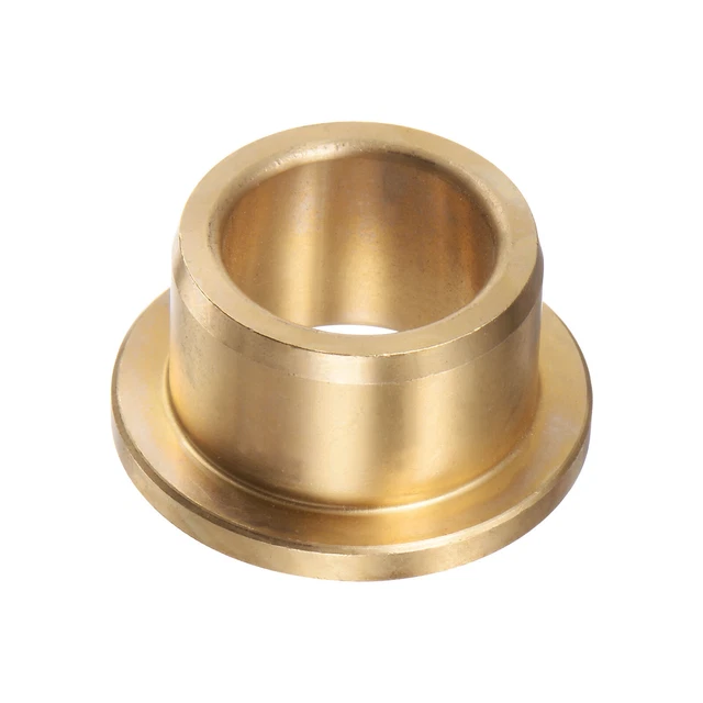 Flange Bearing Sleeve 16mm x 22mm x 15mm Bronze Self-Lubricating Bushings
