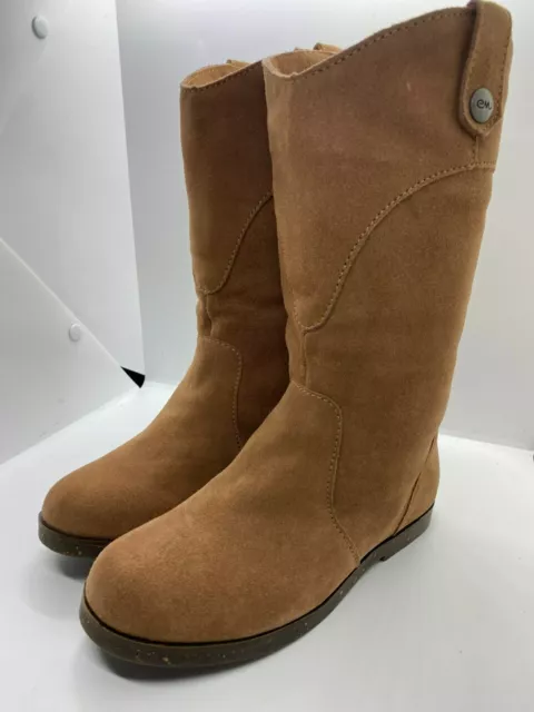RRP: £140 Brand New EMU Australia Quest Winter Suede Leather Chestnut Boots UK 4