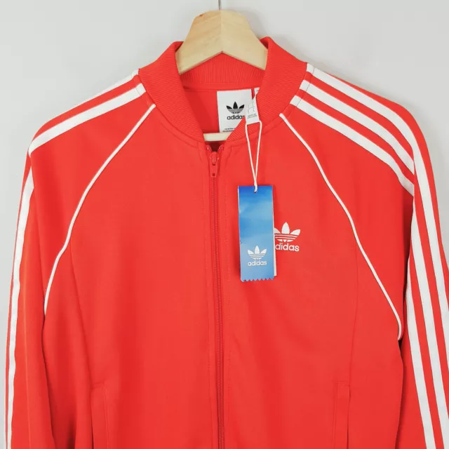 ADIDAS Mens Size S Red SST Superstar Track Top Jacket NEW + TAGS 2