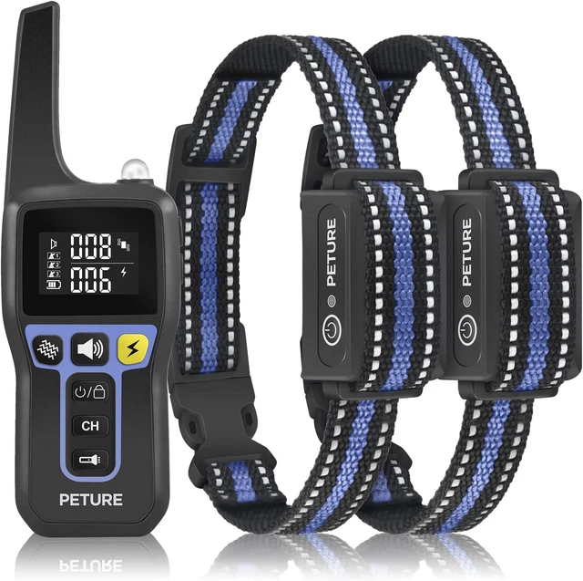 Dog Shock Collar for 2 Dogs,  Dog Training Collar with Remote 3300FT, IPX7 Water