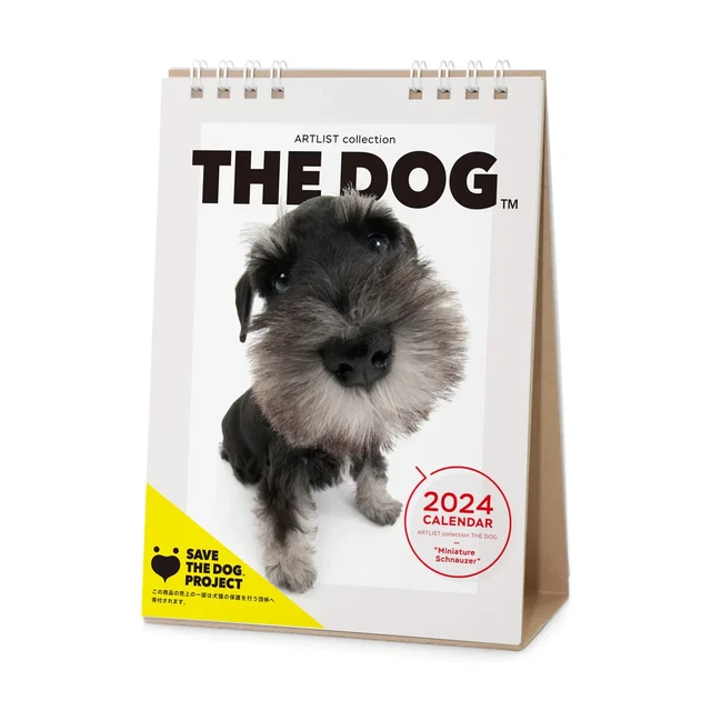 PSL THE DOG 2024 Calendar Desktop Size (Miniature Schnauzer) With