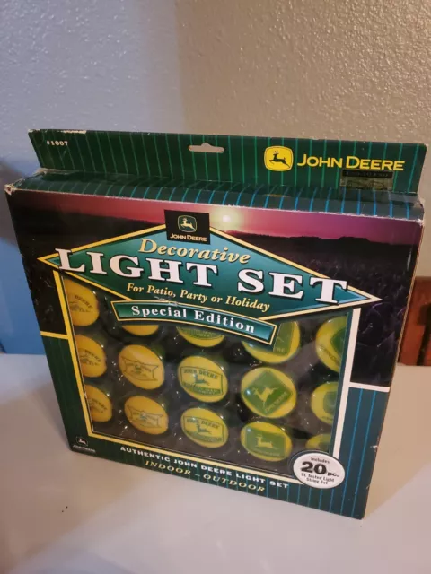 John Deere 20 pc. Decorative Light Set Special Edition W Globes stock no. 1007