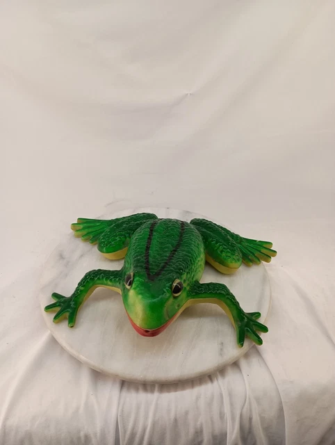VINTAGE CROAKING FROG Motion Activated Sensor Door Greeter Garden ...