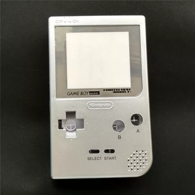 Silver Housing Shell Case & Silver Lens For Nintendo Game Boy Pocket GBP 2