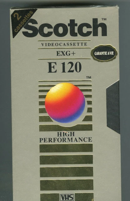 Lot De 2 VHS Vierges Panasonic E-120 Haute Performance - Sous Cello/Neuf