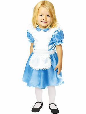 Kids Toddler Alice Fancy Dress Wonderland Costume Fairytale Book Day Girls Child