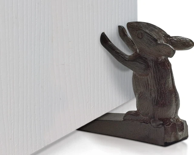 Vintage Cast Iron Mouse Door Stop Wedge by Comfify | Lovely Decorative Finish