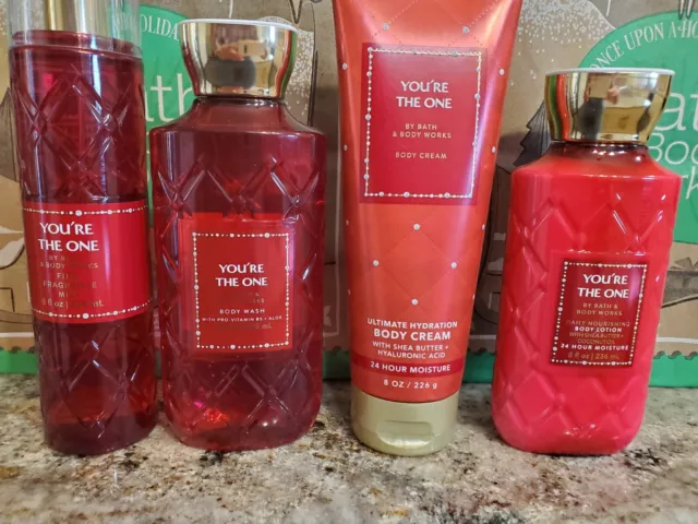 Bath & Body Works YOU'RE THE ONE Cream, Mist, Lotion, Shower Gel Set of 4