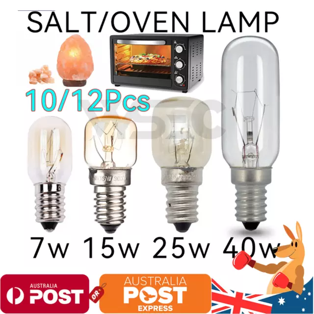 7w 15w 25w 40w E14 Salt Lamp Globe Bulbs Oven Light Heat Resisting 220V/240V