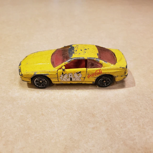 Matchbox 1992 BMW 850i from 1998 Coca-Cola 5 pack paint wear opening doors work