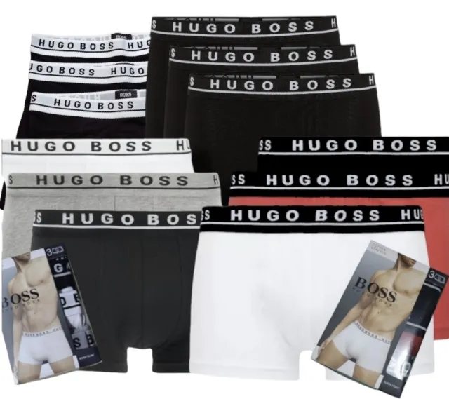 Hugo Boss Men's Boxer 3 in One Pack Brand New Colours and Sizes(S,M,L,XL)