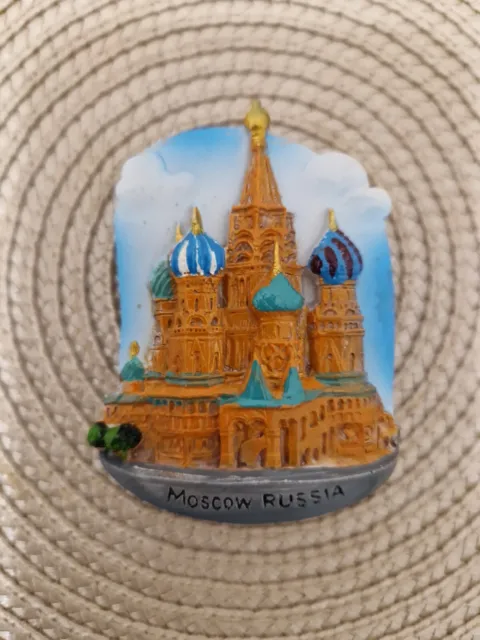 Souvenir 3D-kűhlschrankmagnet Moskau 3D Fridge Magnet Moskow Russia Russland