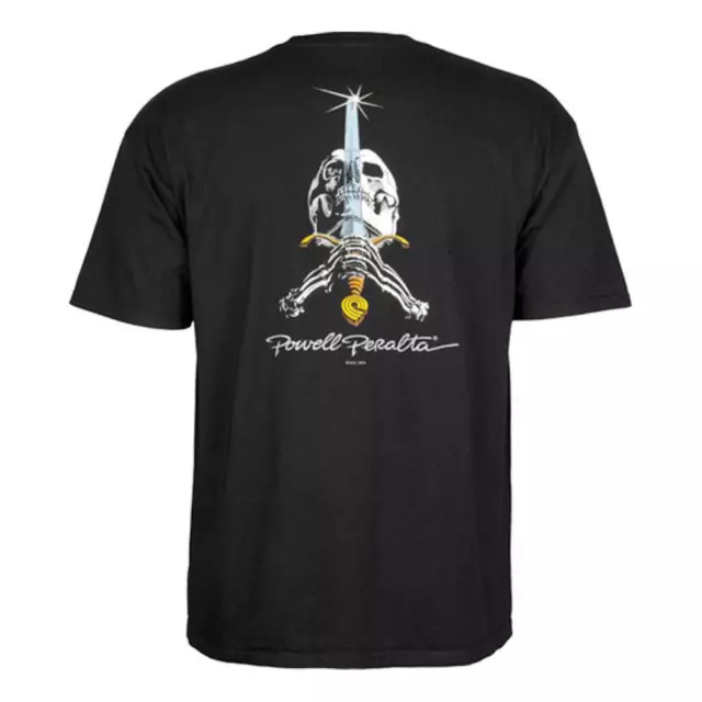 Powell Peralta Skull & Sword Skate T-Shirt - Black