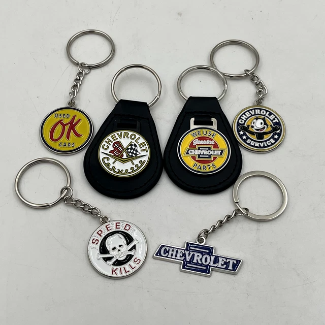 thumbnail image 2 of Vintage Style OK Used Cars Chevrolet Enamel Metal Keychain – Advertising Fob 2 of 3