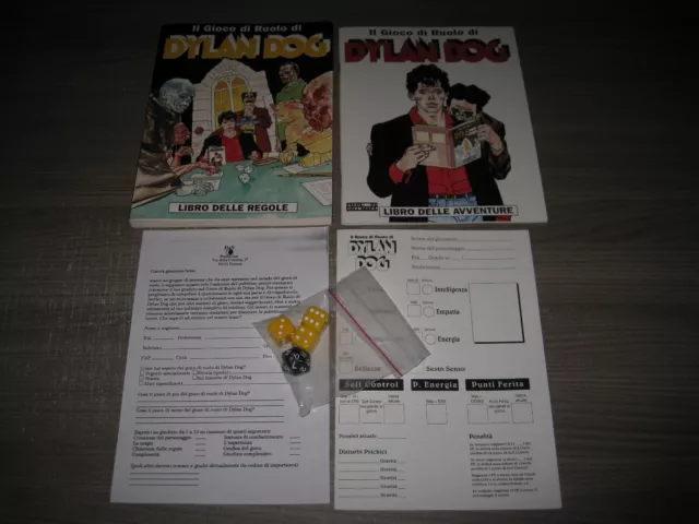 IL GIOCO DI RUOLO DI DYLAN DOG Libro delle Avventure + Regole + Dadi  Das