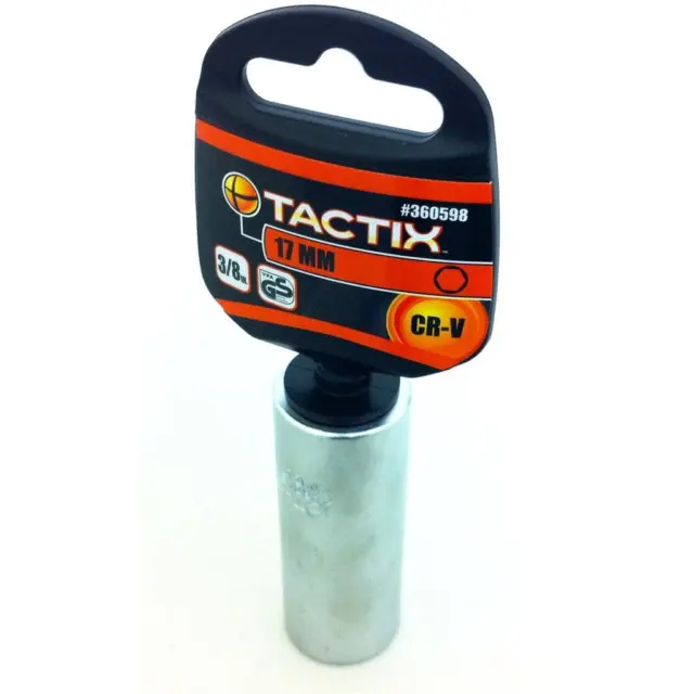 Tactix 3/8 Zoll Antrieb Standard tief quadratisch metrisch einzelne Steckdose 17 mm