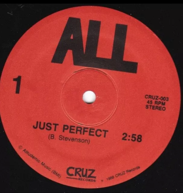 ALL Just Perfect / Wishing Well Maxi Single Vinyl LP Descendents 3