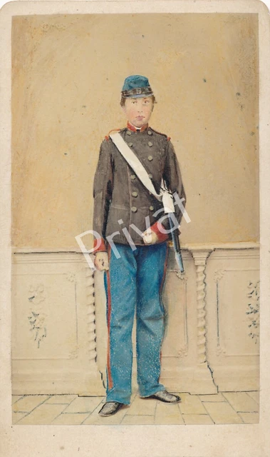 Foto CDV Adel Leutnant Portrait 1865 Atelier Naser Prag L1.09