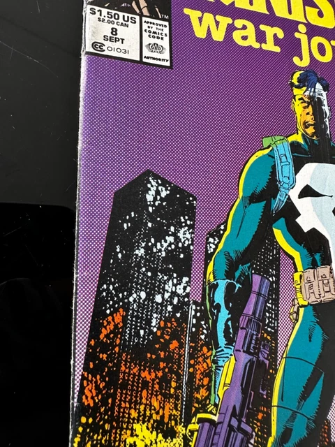 Marvel The Punisher War Journal 1989 #8 Introducing: Damage Newsstand cover 