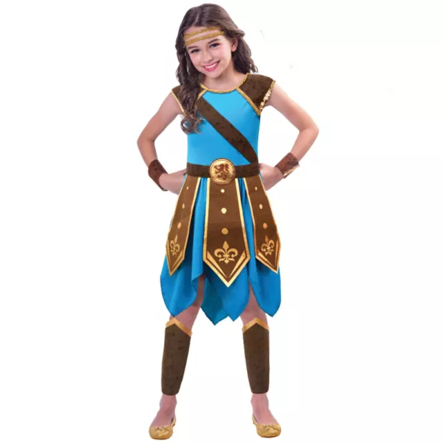 Costume Abito Fantasioso Ragazze Dea Armatura Guerriera Principessa Eroe Gladiatore