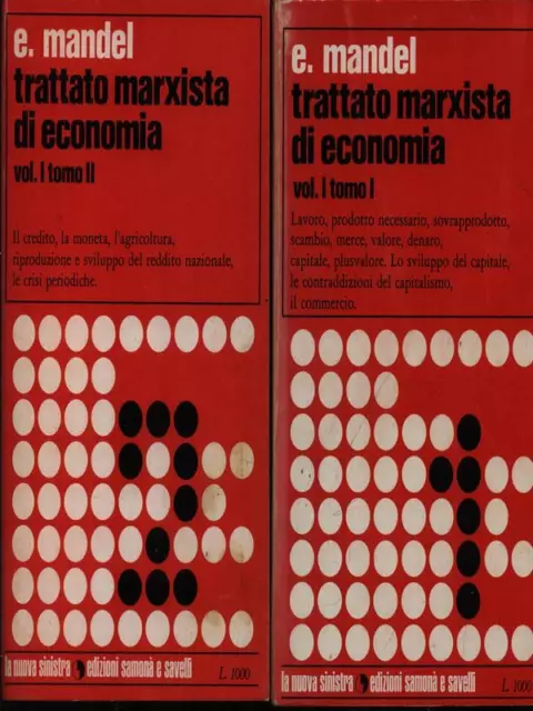 Trattato Marxista Di Economia Vol. 1 2Tomi Marxismo Mandel, Ernest
