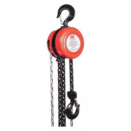 Dayton 38Ev10 Low Headroom Chain Hoist,4000 Lb.,20 Ft.