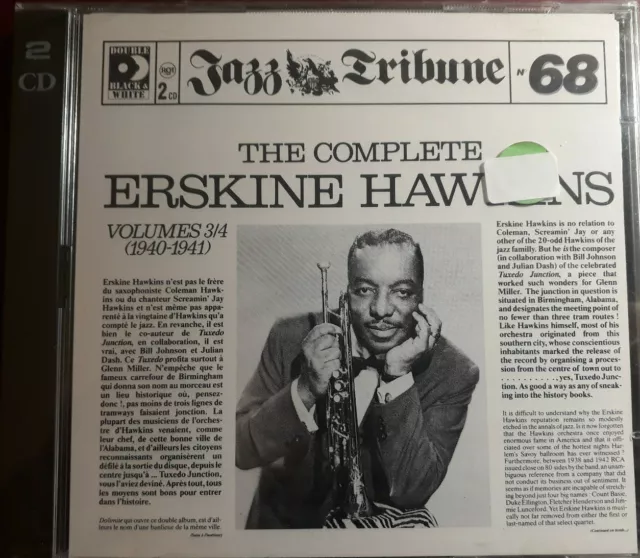Erskine Hawkins-Complete Vol.3/4- 1940/41*2 Cd Brand New Sealed Nuovo Sigillato